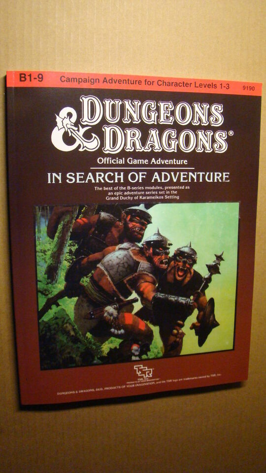 Primary image for SUPER MODULE B1-9 - IN SEARCH OF ADVENTURE *NEW 9.8 MINT NEW* DUNGEONS DRAGONS