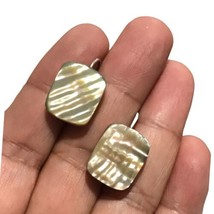 Sterling Silver 925 Ati Mexico Mother Of Pearl French Wire Earrings - £35.59 GBP