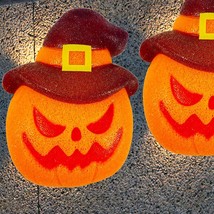 2 Pack Halloween Porch Light Covers, Decorative Jack-O-Lantern Porch Lamp Shade  - £41.11 GBP