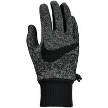 Nike Mens Knit Hyperstorm Training Gloves Gray | Black Small/Medium - £28.13 GBP