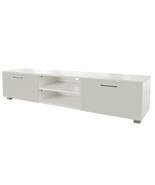 White TV Stand for 70 Inch TV Stands, Media Console Entertainment Center TV - £155.99 GBP
