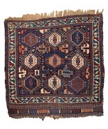 Handmade antique Persian Khamseh bag face 1.9&#39; x 1.11&#39; (58cm x 67cm) 188... - £1,172.91 GBP