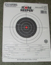 CHAMPION 'Score Keeper' 12 targets #45721 50 yds bore rifle (N ntbk off) - $5.70