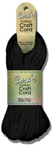 Cotton Cord 4mmX75ft Black. - £13.51 GBP