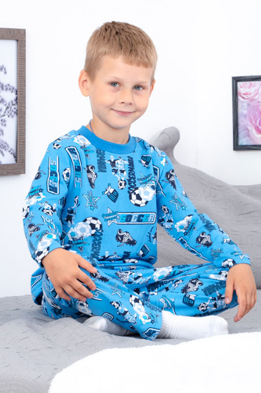 Pajama Set (boys), Winter,  Nosi svoe 6076-024-4 (futbol-lazurnyj) - $30.44+