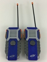 Nerf N Strike Walkie Talkies Handheld Toy 2pc Set Blue Orange Hasbro Tested - £11.86 GBP