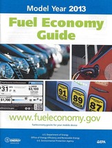 EPA 2013 Fuel Economy Guide vintage US brochure Gas Mileage 13 - $6.00