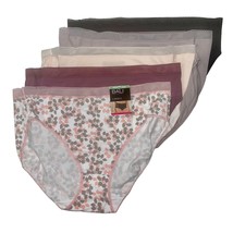 Bali Brief Panties 5 Pair Stretch Cotton Underwear Multicolor Mesh Band ... - $29.39