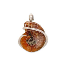 Ammonite Pendant Necklace by Stones Desire - $132.05