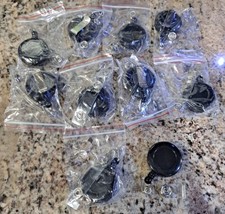 (10) ID Card Badge Holder Reels Bulk Badge Tag Clip Retractable Belt Key... - $11.99