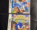 LOT OF 2 COMPLTE DS GAMES: Sega Superstars Tennis +WIPEOUT THE GAME - $12.86