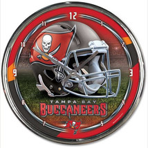 Tampa Bay Buccaneers Chrome Clock - NFL - £24.80 GBP