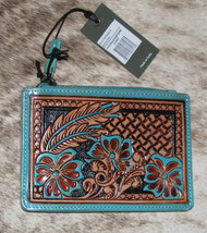 Myra Bags #8483 Leather 5.3&quot;x3.5&quot; ID, Card Holder~RFID Blocking~&quot;Prairie Morn&quot; - £15.43 GBP