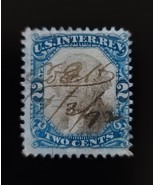 1871 2c U.S. Internal Revenue, George Washington, Blue &amp; Black, Scott R104 - €1,56 EUR