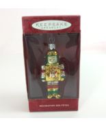New 2000 Hallmark Keepsake Ornament Li&#39;L Robot Colorful Hand Blown Ornament - $266.72 MXN