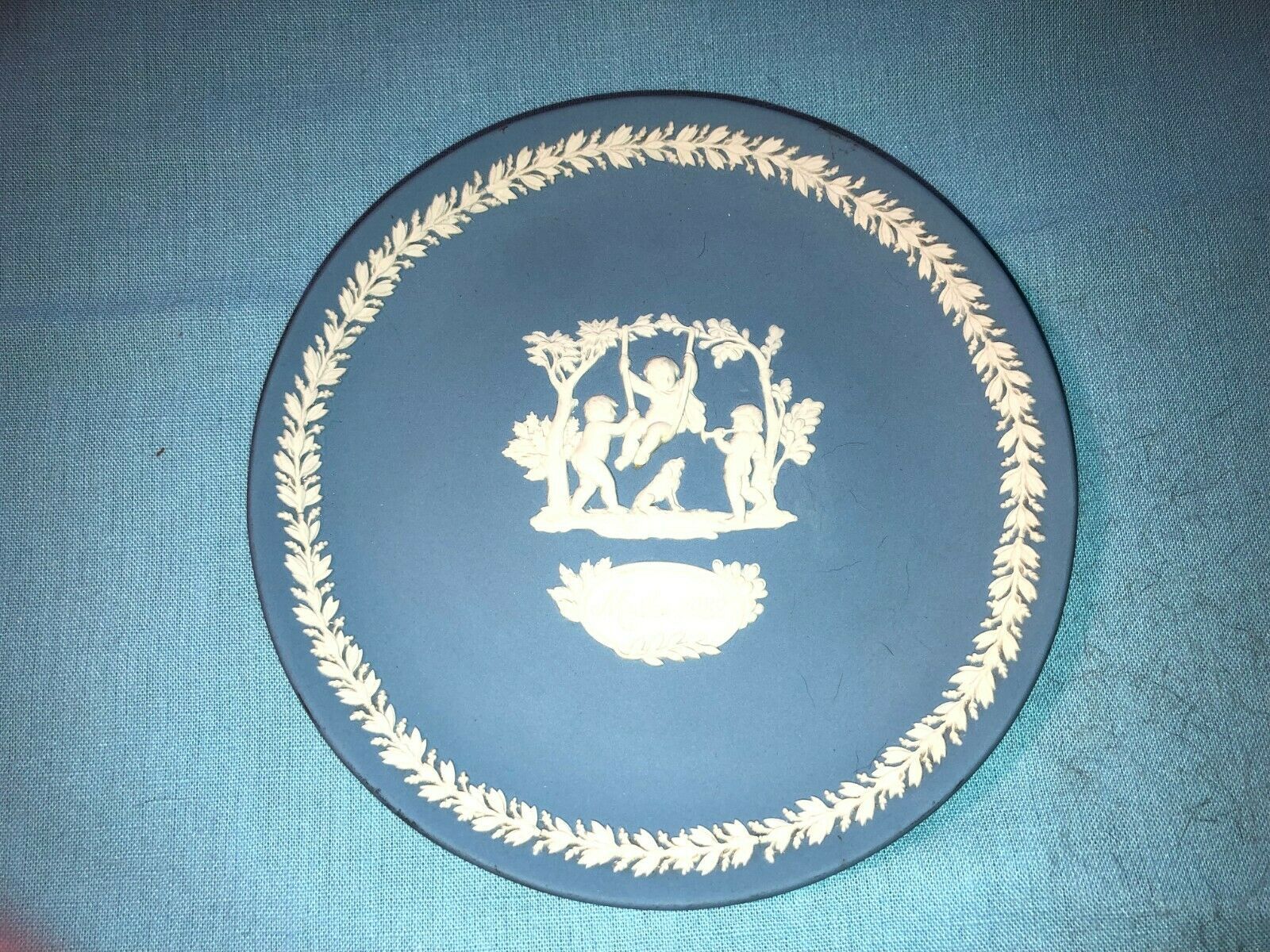 Vintage Blue Wedgwood Jasperware Small Plate 6.5 inches - $19.99