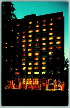 Campus Inn Hotel  Night View Ann Arbor Michigan MI UNP Chrome Postcard I14 - £2.33 GBP