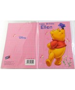 &quot;Happy Birthday Ellen&quot; Girl Ladies Women Disney Pink Birthday Greeting Card - £2.47 GBP