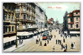 Graben Street View Prague Czech Republic UNP DB Postcard Z5 - £5.41 GBP
