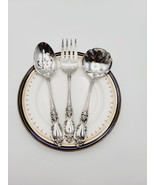 Oneida Community LOUISIANA Glossy Stainless Flatware Set Serving Pieces Vtg - $37.39