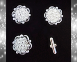 Blanket Links Horse Show Number Pins Set of 4 Silver Essence - £21.45 GBP