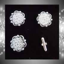 Blanket Links Horse Show Number Pins Set of 4 Silver Essence - £21.52 GBP