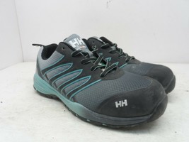 HELLY HANSEN Women&#39;s Adel Aluminum Toe CP Safety Shoe Black/Blue Size 8.5M - $24.93