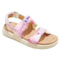 Girl&#39;s Pink Tie Dye Knot Sandals ~ Cat &amp; Jack (Size 10) ~ NEW!!! - £11.18 GBP