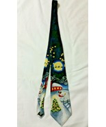 Santa Holiday Necktie Santas Sled St. Nick The Night Before Christmas Ma... - $12.18 CAD