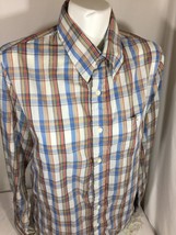 Bon Homme Men Flannel Shirt Button Uo Long Sleeve Size M Made In USA Bin... - $30.93
