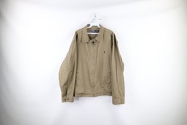Vintage 90s Ralph Lauren Mens 2XL XXL Faded Full Zip Bomber Jacket Green Cotton - $69.25