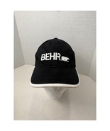 BEHR Hat Baseball Cap Embroidered Logo Adjustable Strapback Black White - $749.69 MXN