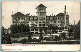 Windsor Hotel Jacksonville Florida FL 1905 UDB Postcard J10 - £3.08 GBP