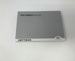 2016 Kia Optima Sedan Owners Manual Handbook OEM G04B46010 - $9.89