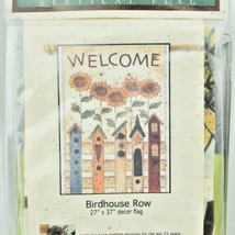 Wincraft Birdhouse Row Outdoor Decor Garden Flag (New) 27&quot; x 37&quot; - £17.68 GBP