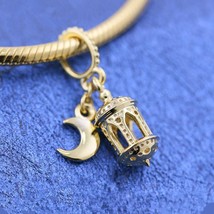Shine™ Arabian Lantern Dangle Charm 18K Gold-Plated Pendant Charm - £14.17 GBP