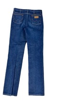 WRANGLER JEANS STRAIGHT LEG BLUE DENIM 36X38 VINTAGE 100% COTTON COPPER ... - $87.12