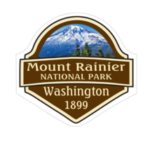 5&quot; mount rainier national park washington 1899 bumper sticker decal usa made - £21.57 GBP