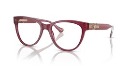 Versace Eyeglasses VE3304 5357 53mm Transparent Red / Demo Lens - $2,035.40 MXN