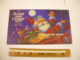 Hallmark Night Before Christmas Coloring Book 1988 unused Tom Patrick Santa - $20.43