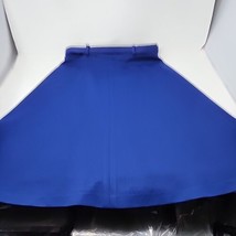Vtg Cape Cod Match Mates Royal Bkue Knit A-Line Skirt Sz 12 Belt Classic READ - £9.52 GBP