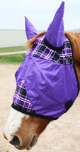Equine Horse Mask Light Weight Summer Spring Airflow Mesh 732FlymaskV10 - $14.84+