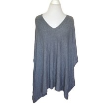 Masai Gray Oversized Poncho Sweater Stretchy Loungewear Large Viscose - $38.53