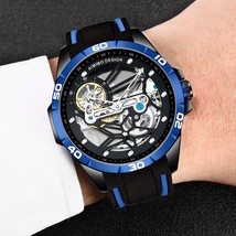 AIMIMO DESIGN Watches Men Clock Mechanical Men`s Watch Automatic Skeleton Watche - £90.42 GBP