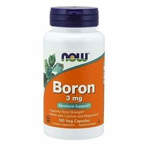 NOW Supplements, Boron 3 mg, 100 Capsules - £9.05 GBP