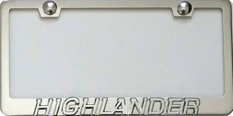 TOYOTA HIGHLANDER 3D LICENSE FRAME  - $25.00