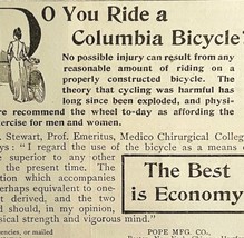 Columbia Bicycles 1894 Advertisement Victorian Pope Bikes Best Economy A... - $19.99