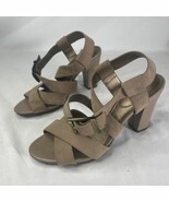 Life Stride Women&#39;s Size 7M Soft System Flex khaki Chunky Heel EUC - $444.19 MXN