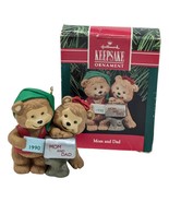 Hallmark Keepsake Adorable 1990 Mom And Dad In Original Box Christmas Or... - $13.26 CAD