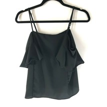 West Kei Womens Blouse Cold Shoulder Ruffle Flowy Black Size S - $9.74
